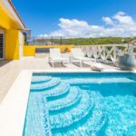 Villa Cuchita private pool and outdoor living area in Curaçao